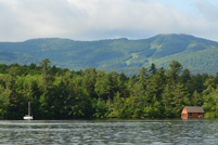 Sunapee, NH - Mt. Sunapee over Lake Sunapee - Summer